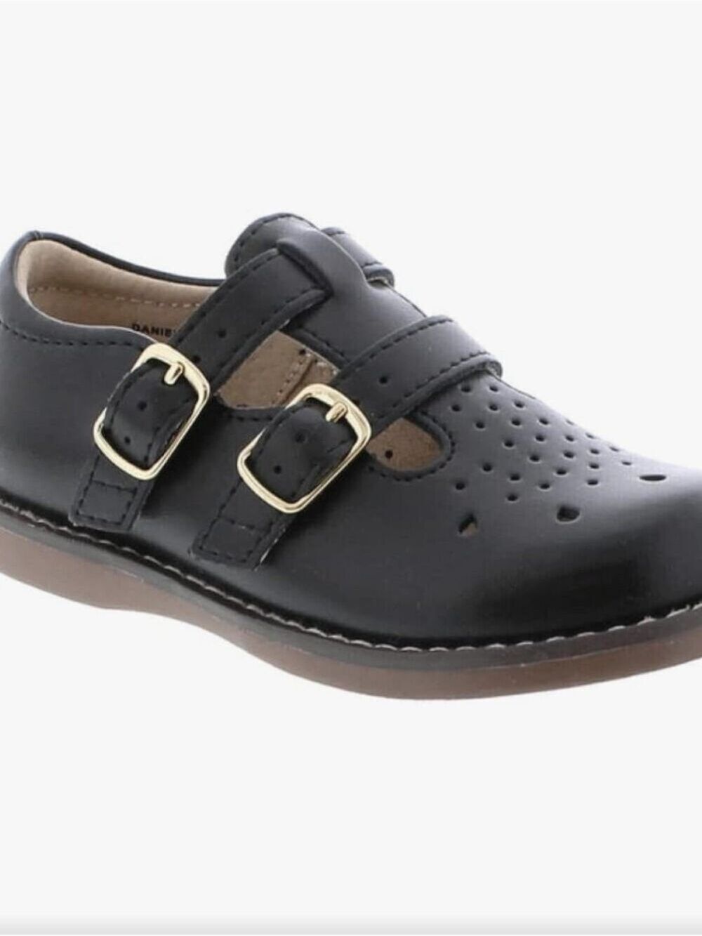 FOOTMATES Navy Blue Girls' Double-Buckle Mary Jane Sz 7